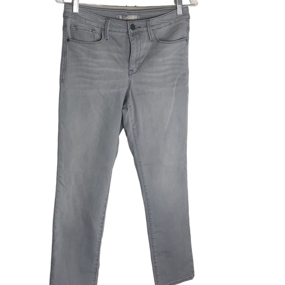 Athleta Scupltek Cropped Ankle Jeans, Light Gray, Size 8 - Picture 5 of 7